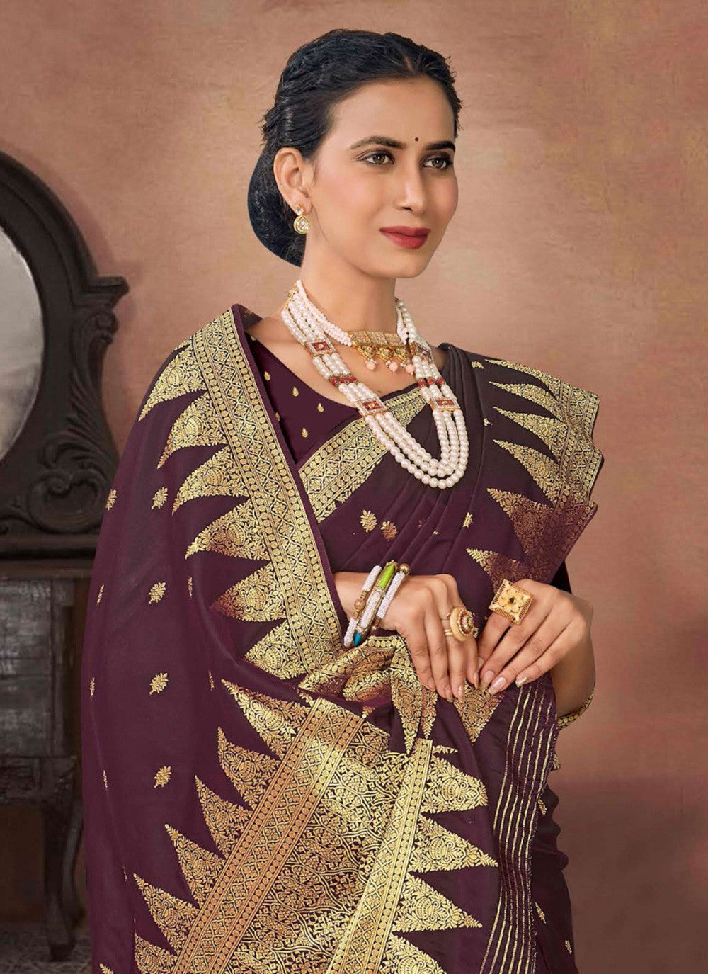 Traditional Woven Silk Saree - S7336