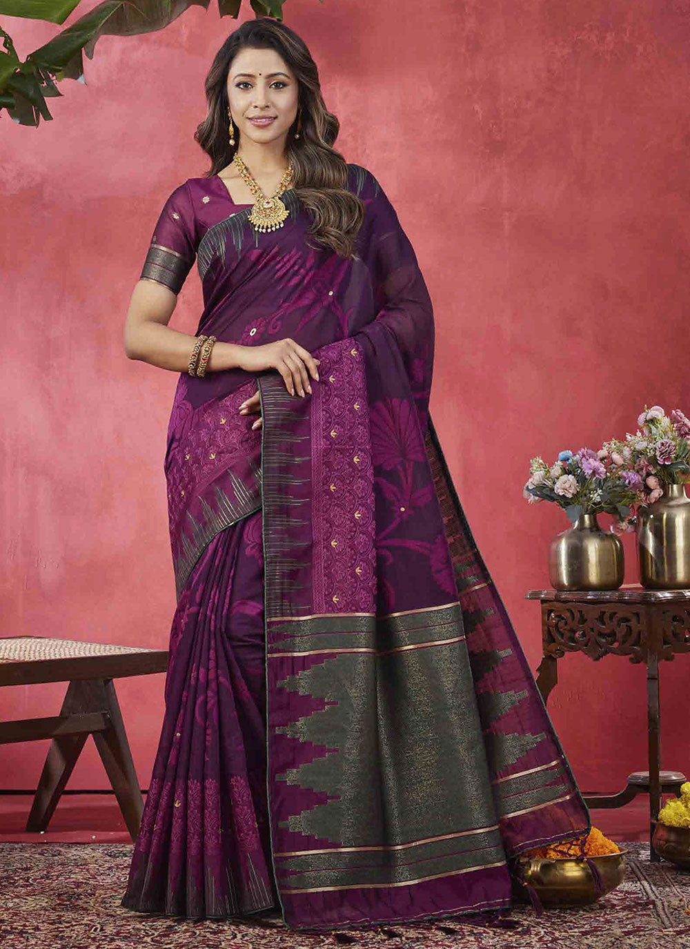 Classic Woven Silk Saree - S6723