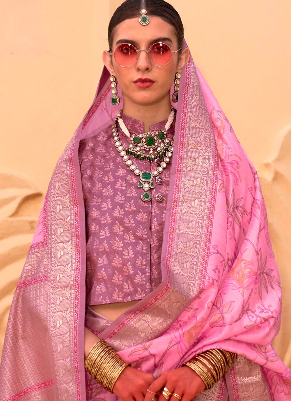 Classic Border Work Silk Saree - S7277