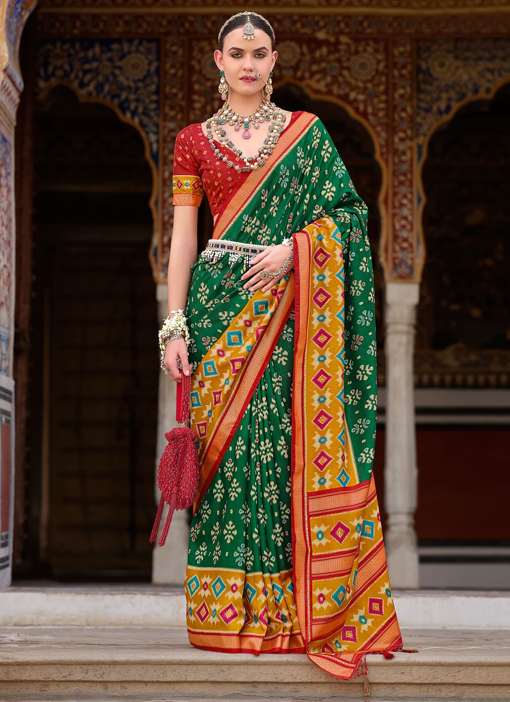 Classic Fancy Work Silk Saree - S8555