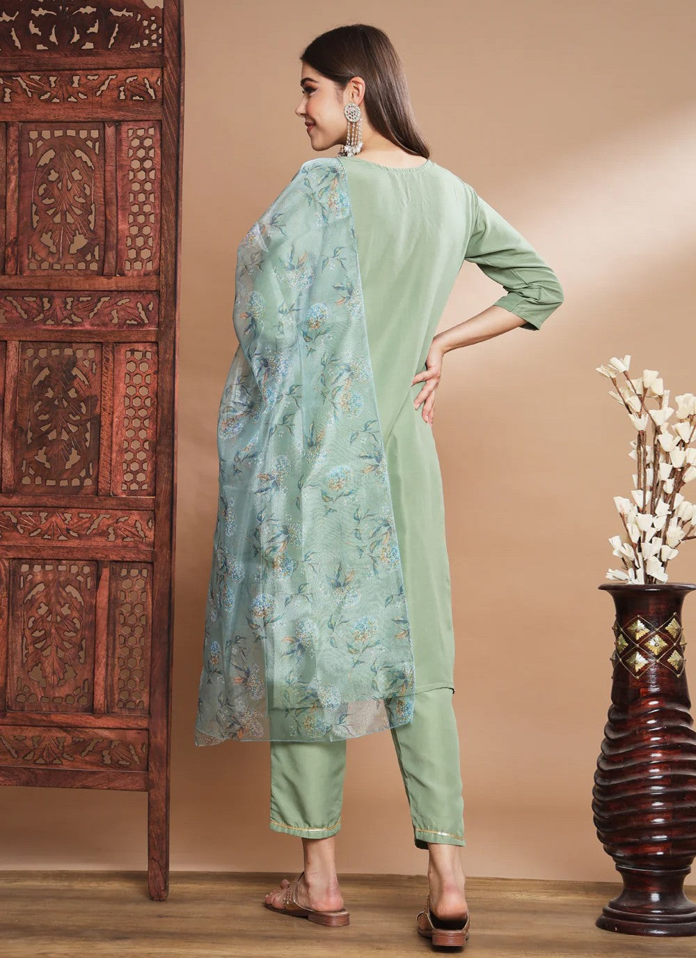 Silk Salwar Suit - T1274