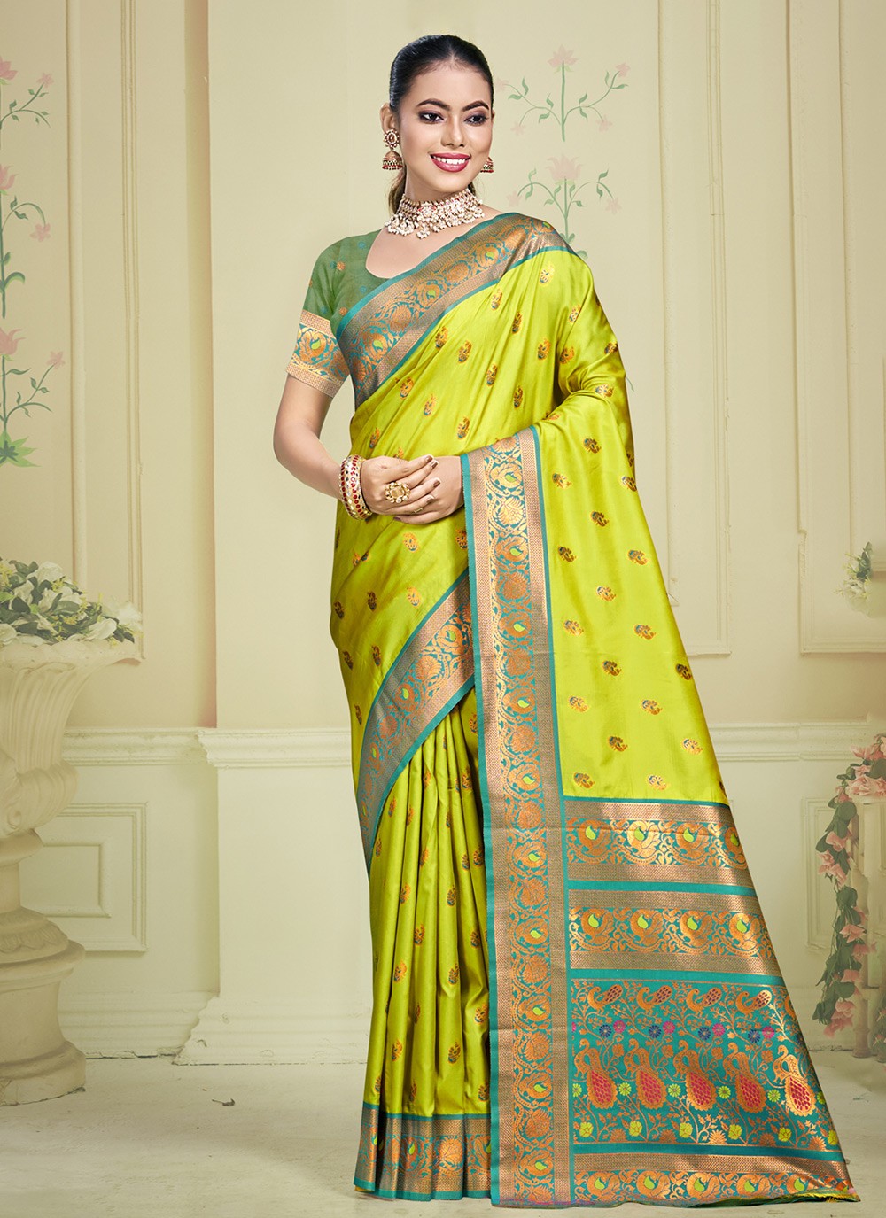Classic Woven Silk Saree - S9905
