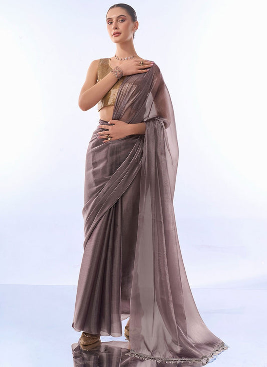 Contemporary Plain Silk Saree - S8116