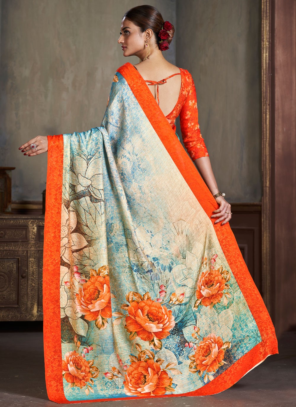 Classic Jacquard Work Silk Saree - S7402