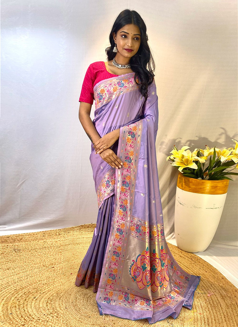 Traditional Weaving Zari Silk Saree - S8423