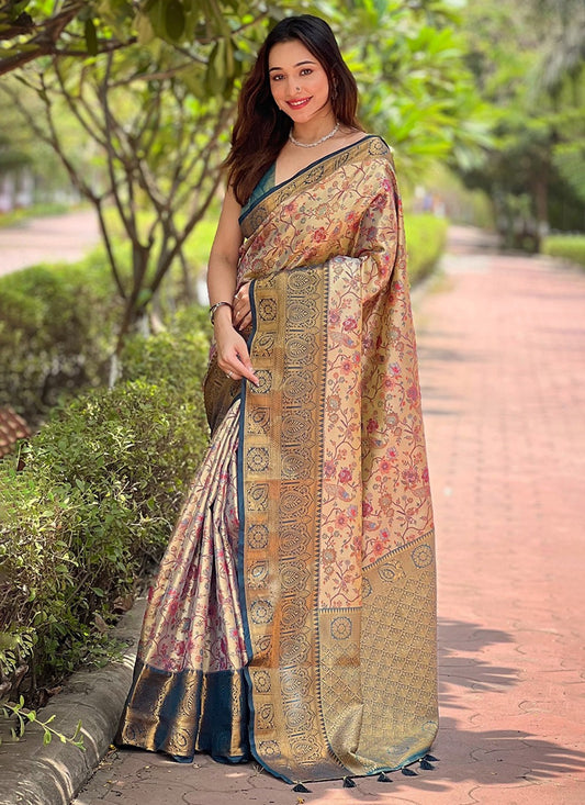 Traditional Meenakari Silk Saree - S8024