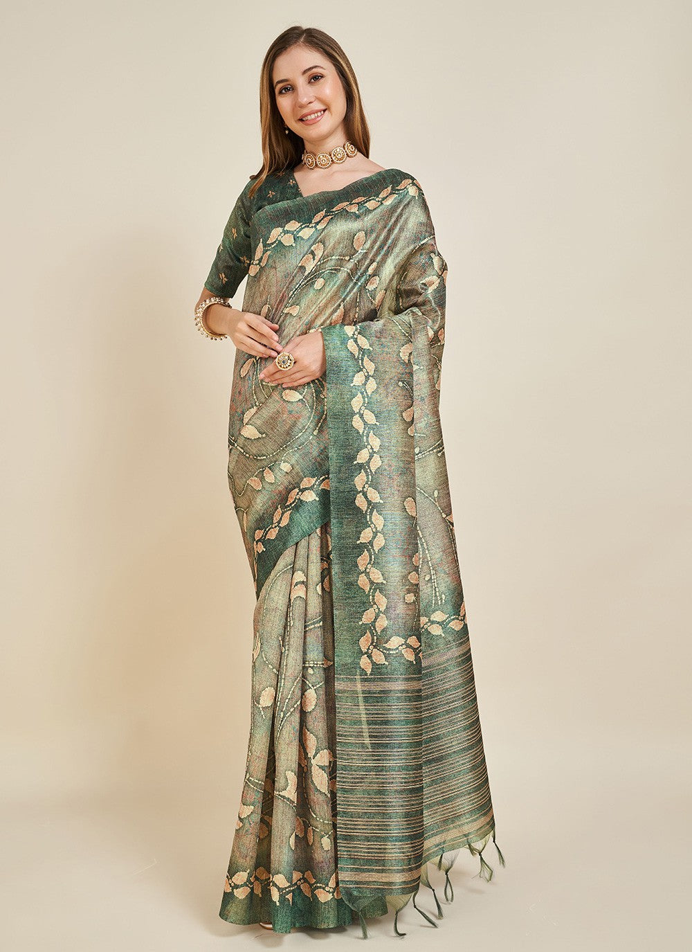 Casual Fancy Work Silk Saree - S5534