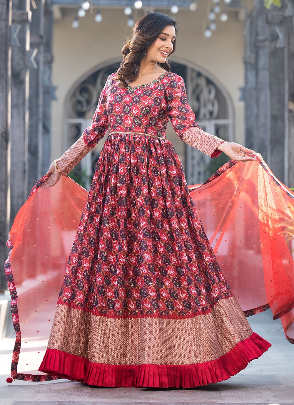 Georgette, Silk Gown - G1291