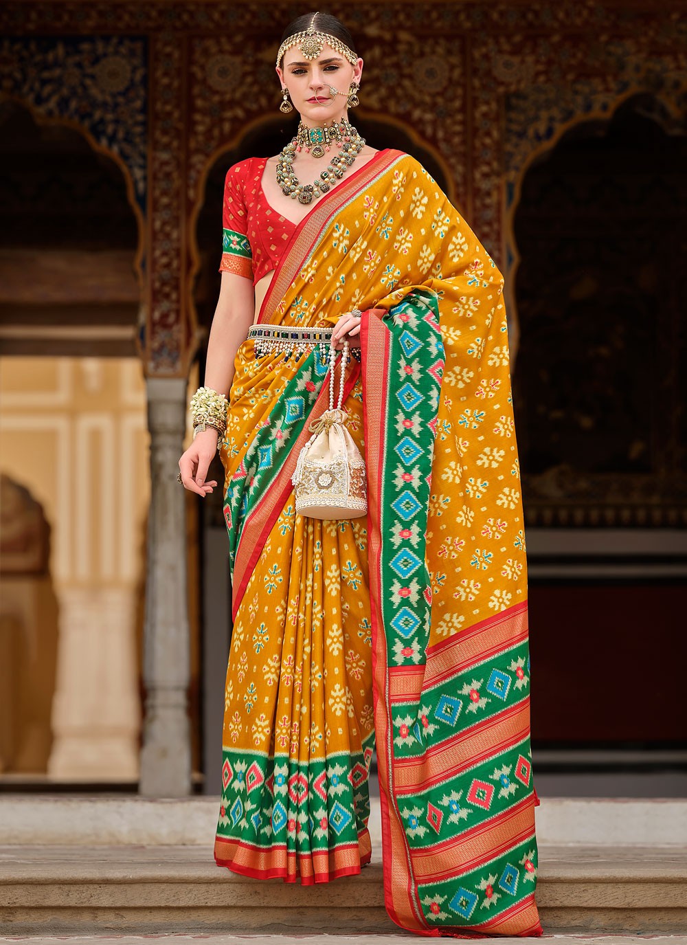 Classic Fancy Work Silk Saree - S8555