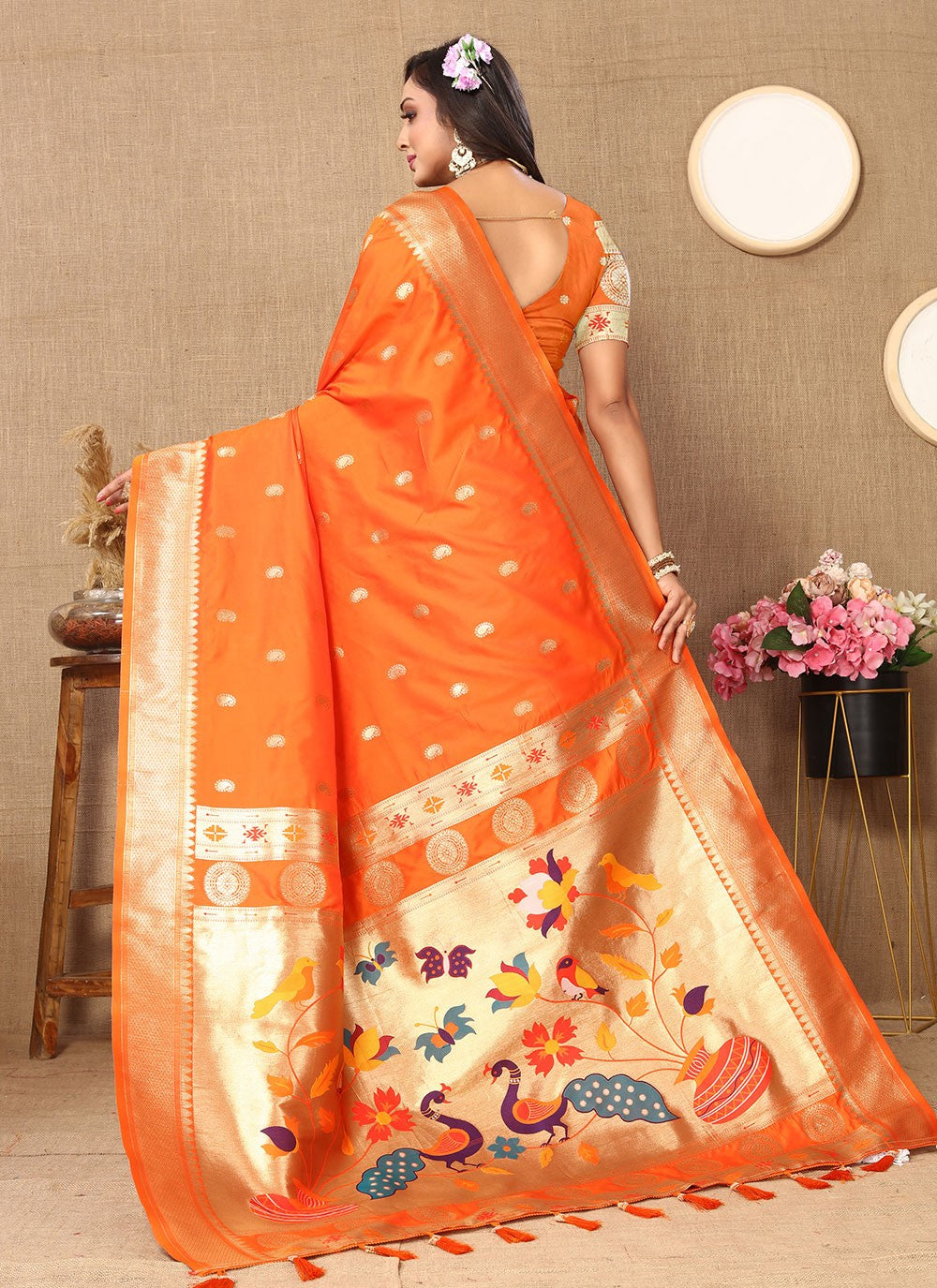 Classic Weaving Zari Silk Saree - S6196