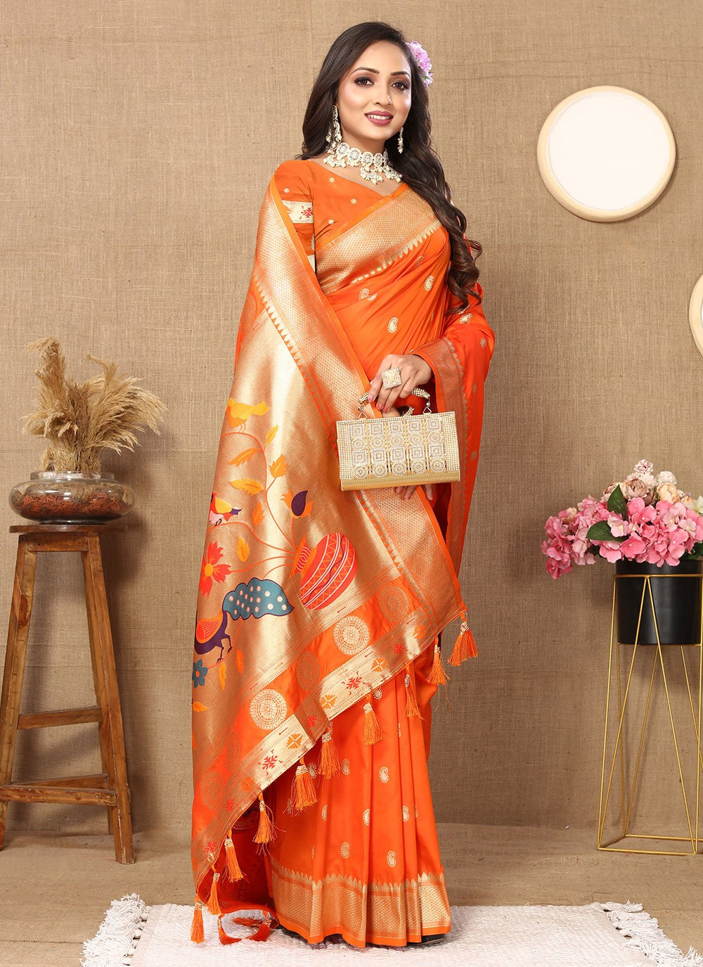 Classic Weaving Zari Silk Saree - S6196