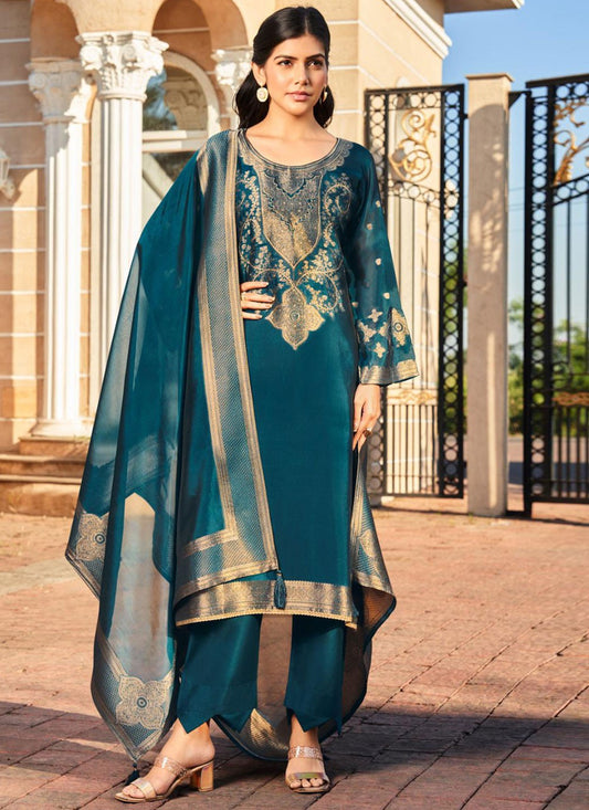 Archive Woven 316155 Teal T6643