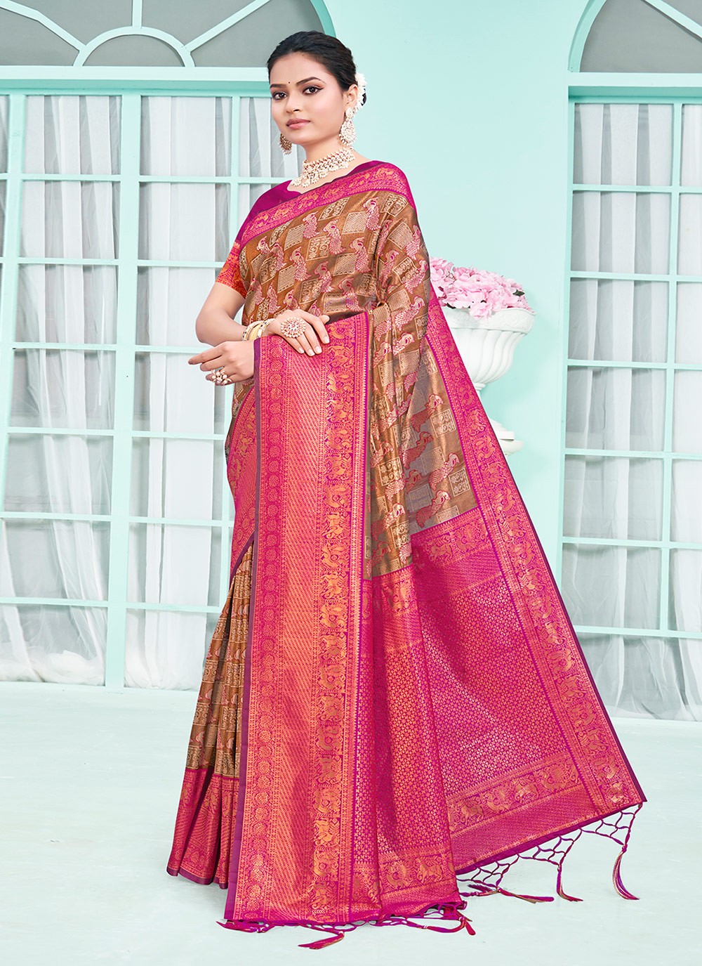 Classic Woven Silk Saree - S6605