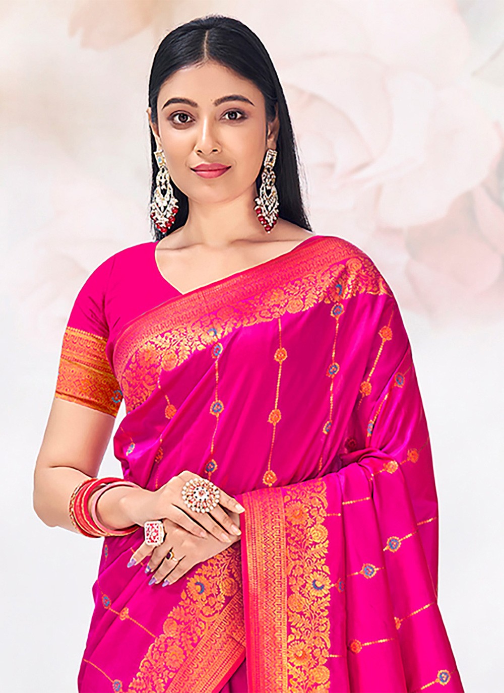 Traditional Weaving Zari Silk Saree - S6555