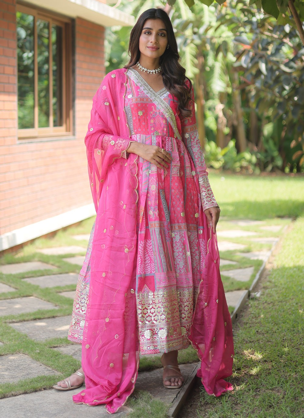 Faux Georgette Gown - G1228