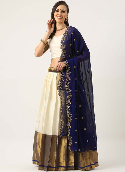Plain Silk A - Line Lehenga - L2597