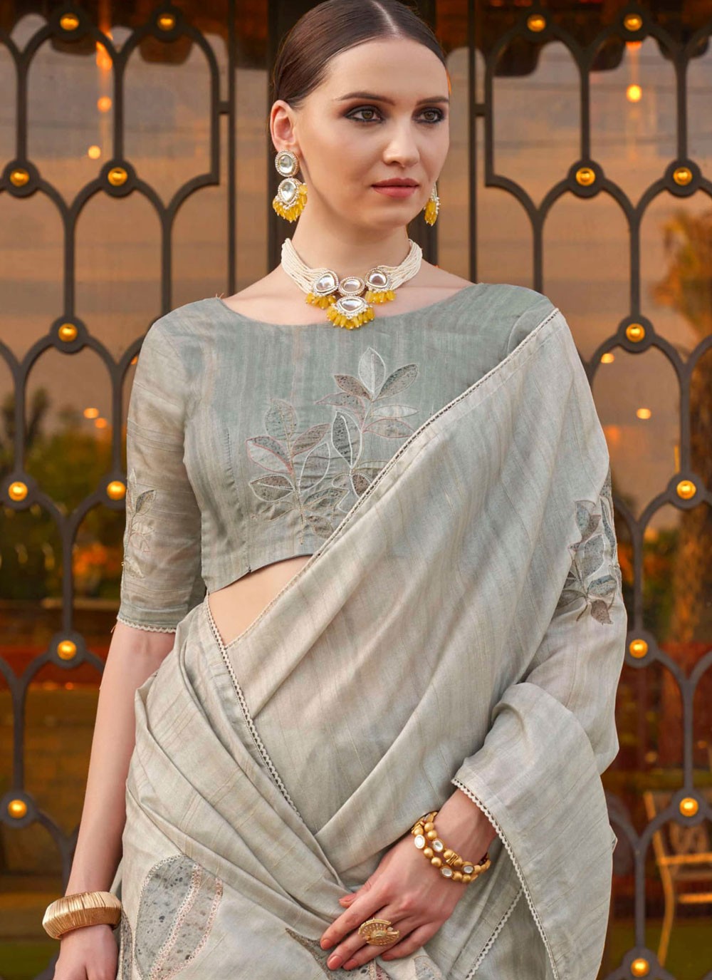 Classic Printed Silk Saree - S8450