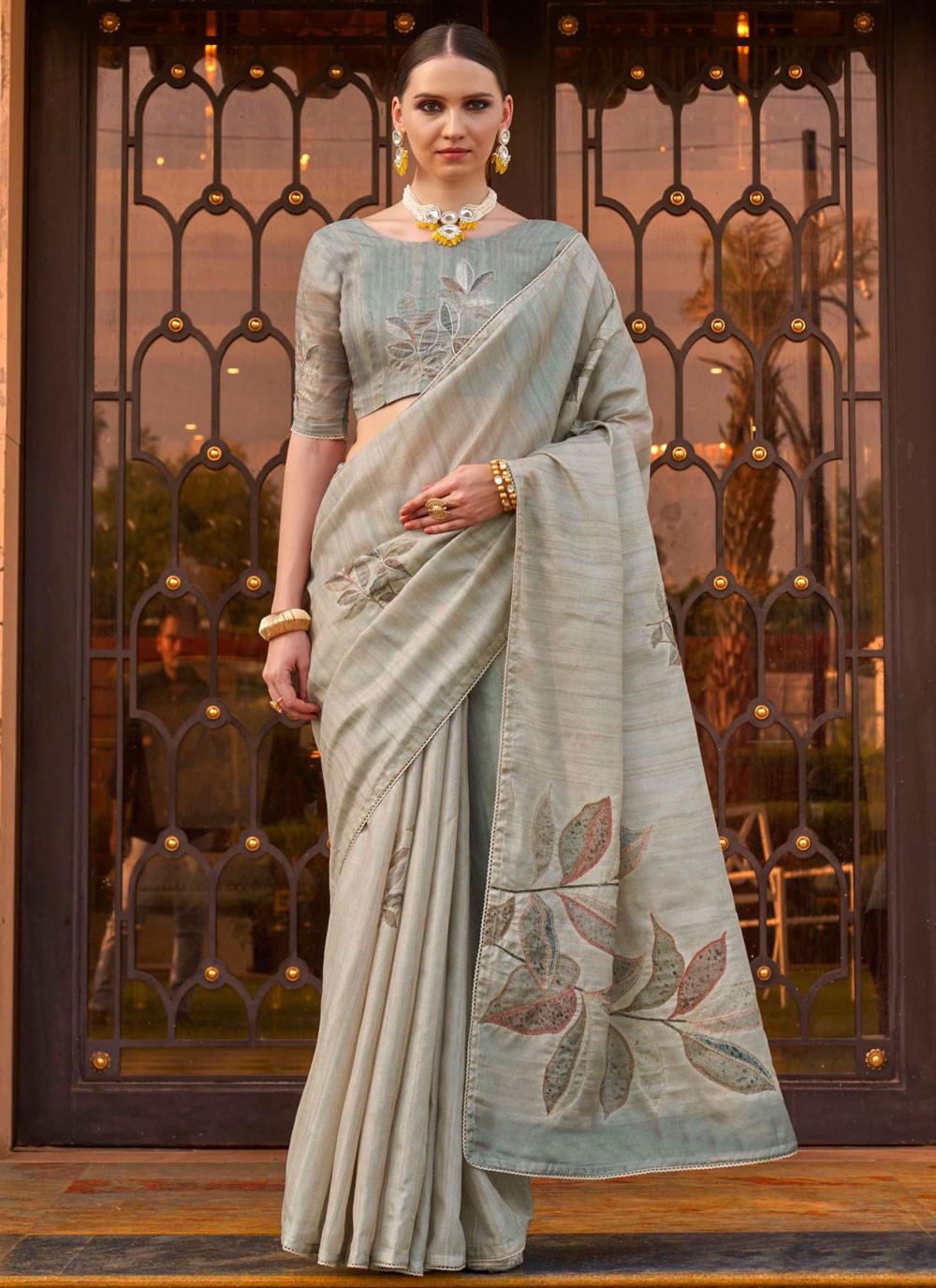 Classic Printed Silk Saree - S8450