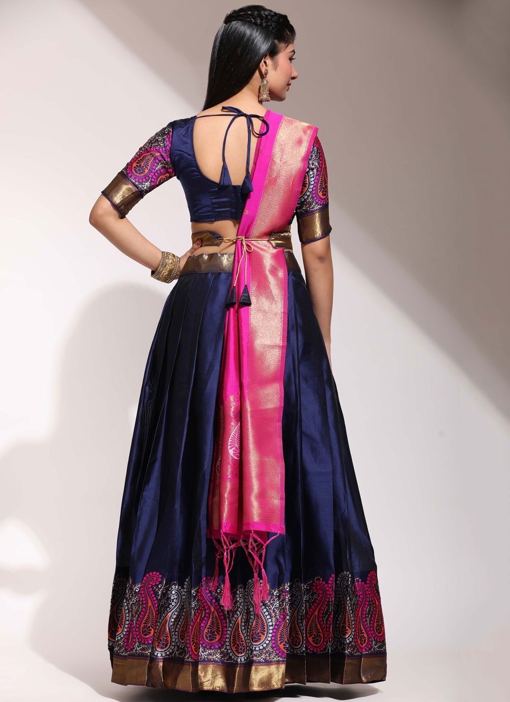Printed Silk A - Line Lehenga - L2458