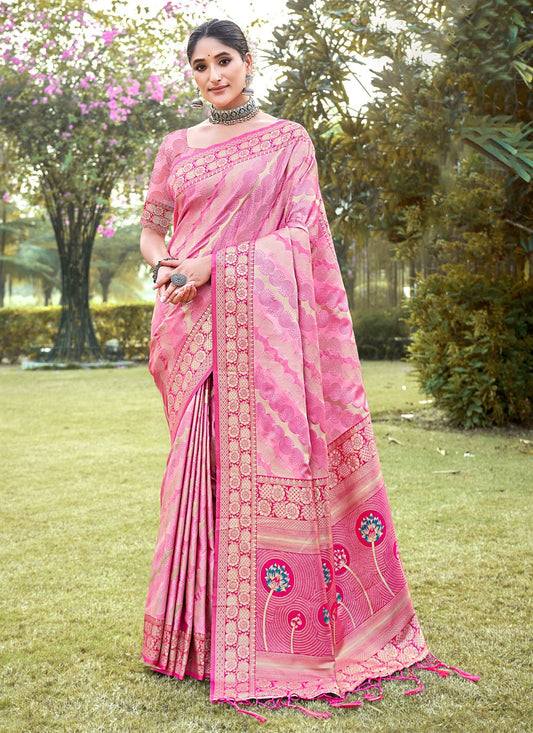 Traditional Border Work Silk Saree - S5147