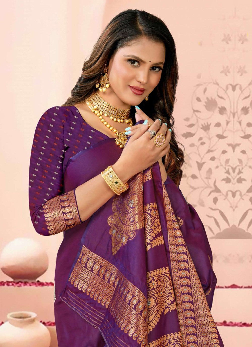 Traditional Weaving Zari Silk Saree - S7343