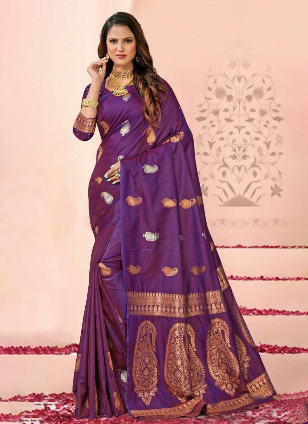 Traditional Weaving Zari Silk Saree - S7343