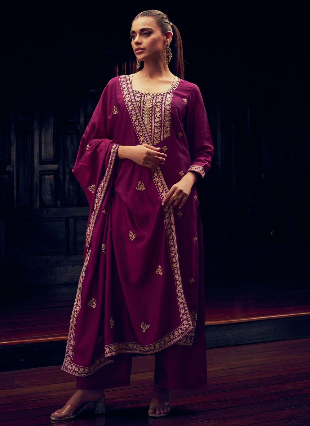 Silk Pakistani Suit - T1583