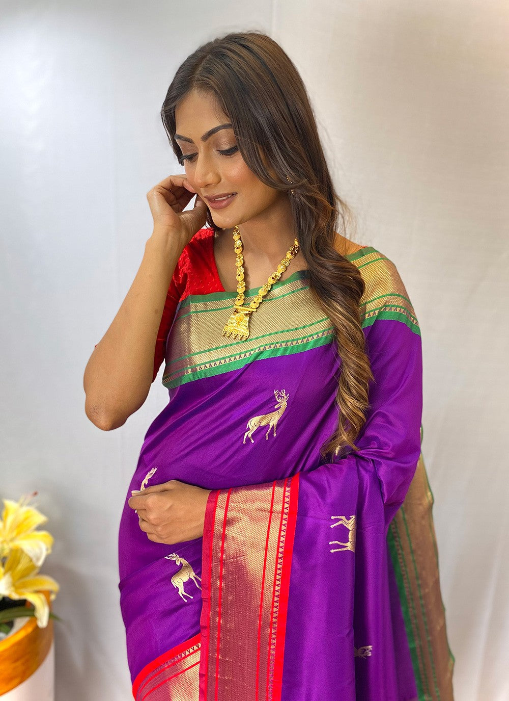 Classic Woven Silk Saree - S8442