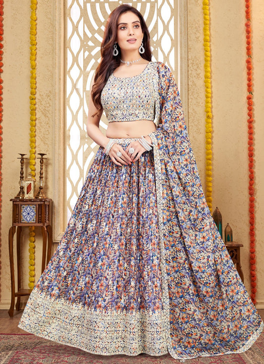 Embroidered Silk Readymade Lehenga Choli - L2660