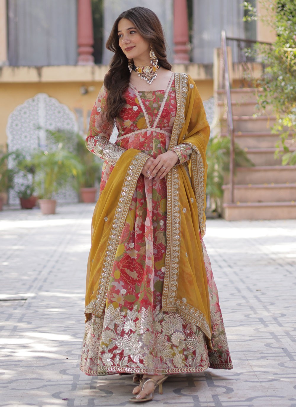 Silk Festival, Mehandi & Sangeet Gown G19881