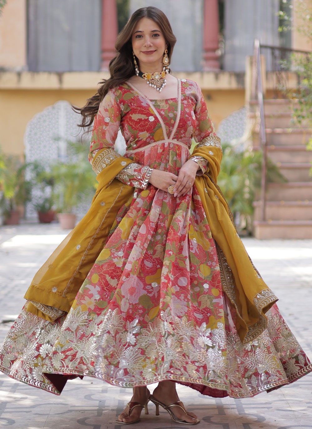 Silk Festival, Mehandi & Sangeet Gown G19881