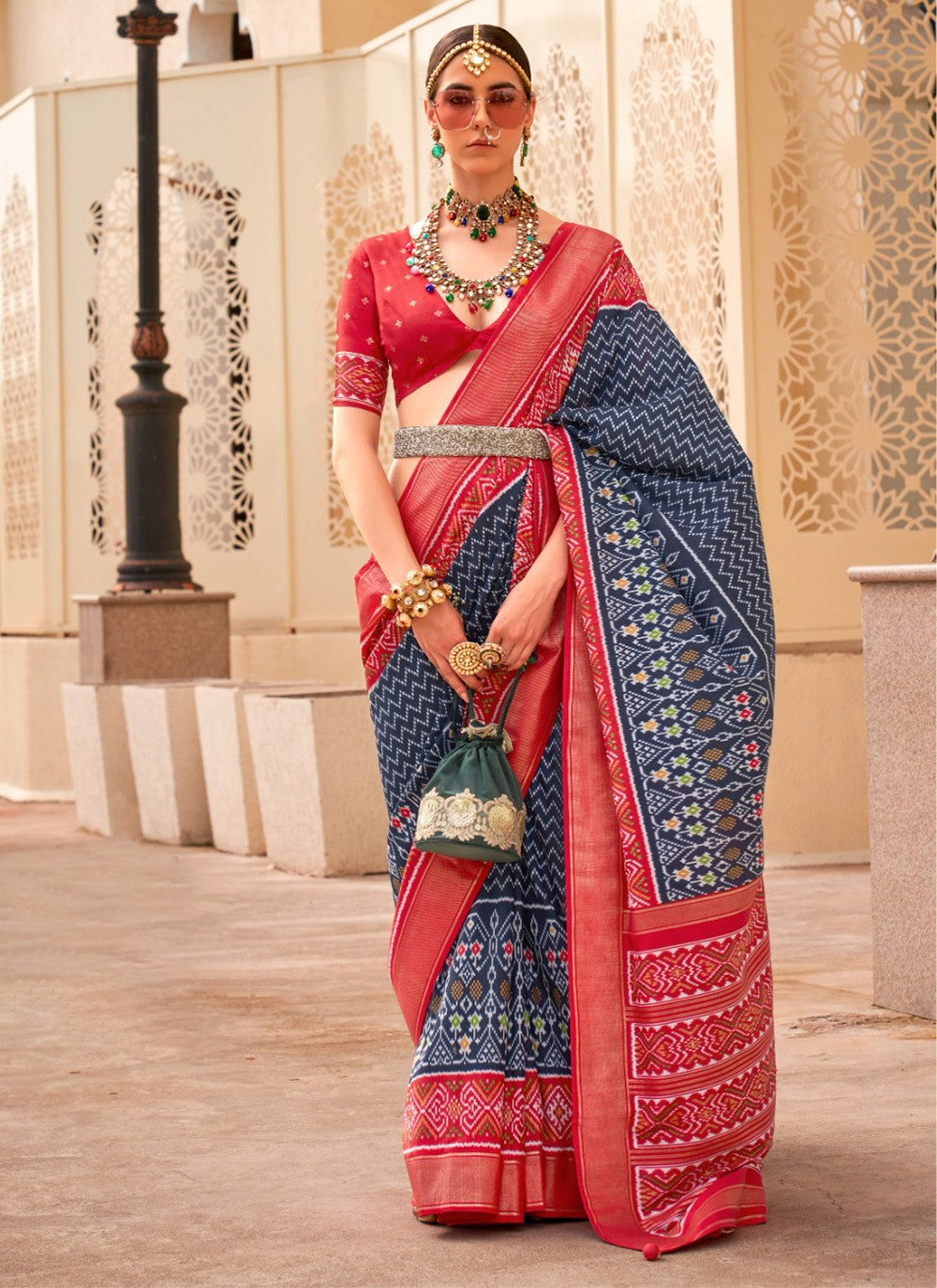 Traditional Printed Silk Saree - S4518