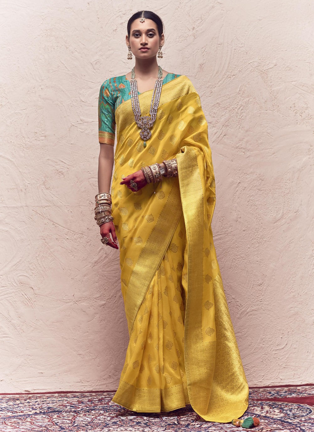 Saree Weaving Zari Pure Crepe, Silk Saree - S3721