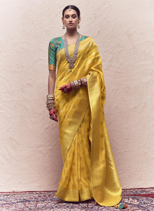 Saree Weaving Zari Pure Crepe, Silk Saree - S3721