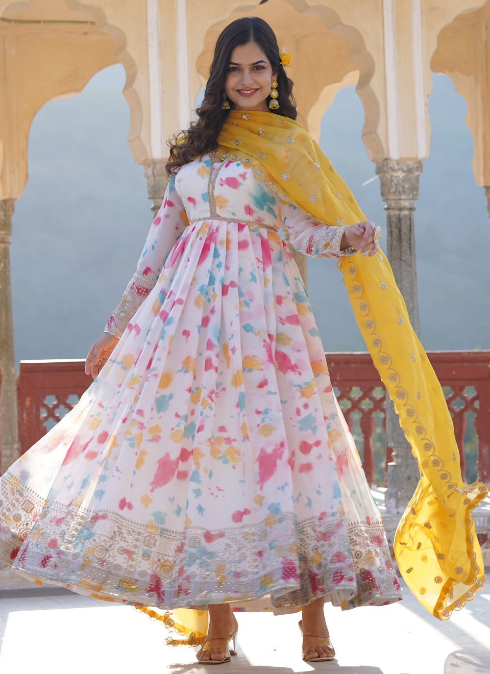 Faux Georgette Gown - G1333