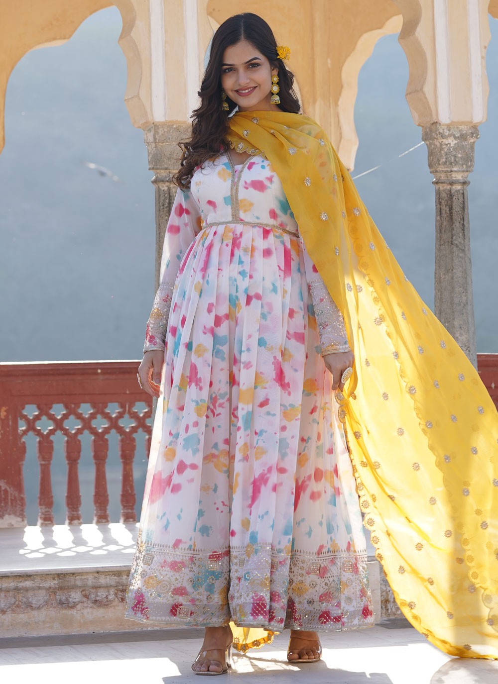 Faux Georgette Gown - G1333