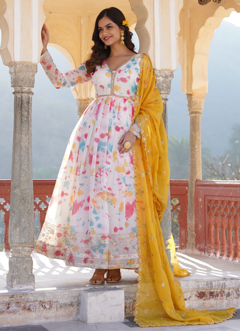 Faux Georgette Gown - G1333