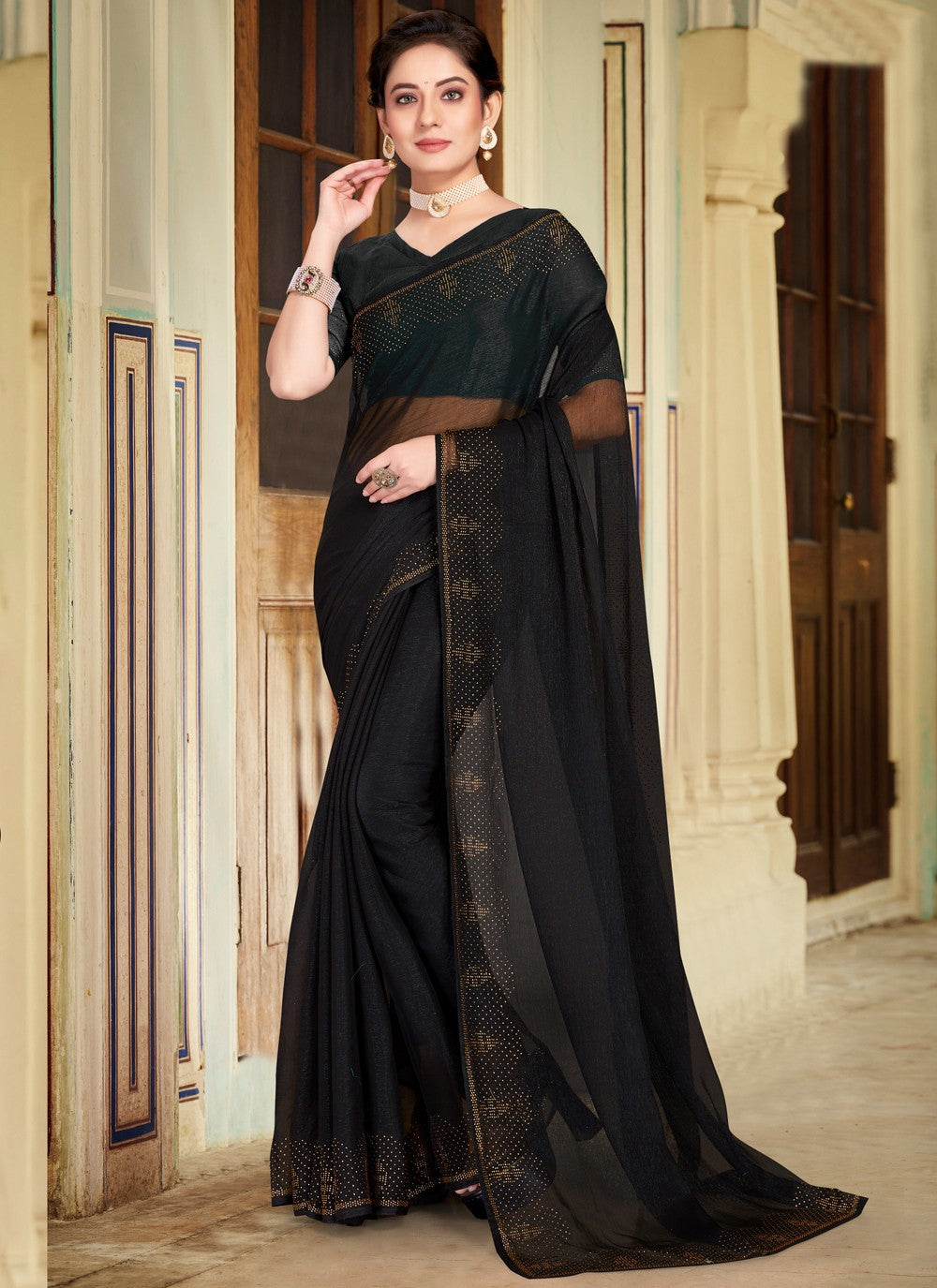 Classic Stones Silk Saree - S3780