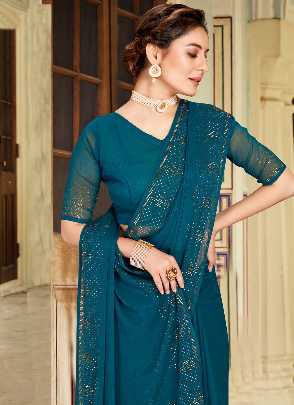 Classic Stones Silk Saree - S3780