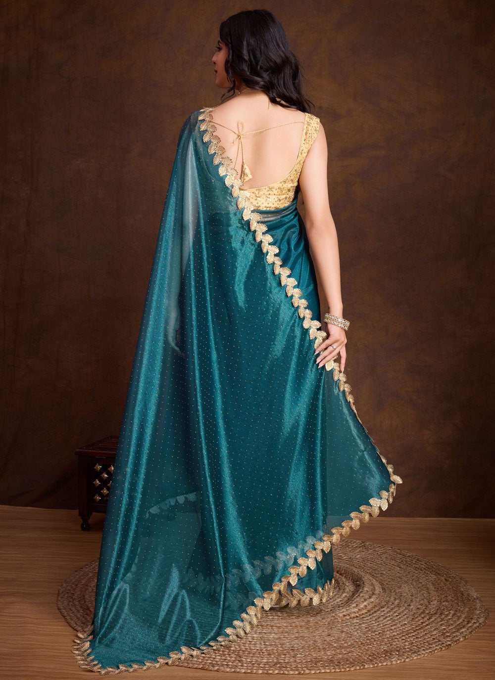 Classic Border Work Silk Saree - S8363