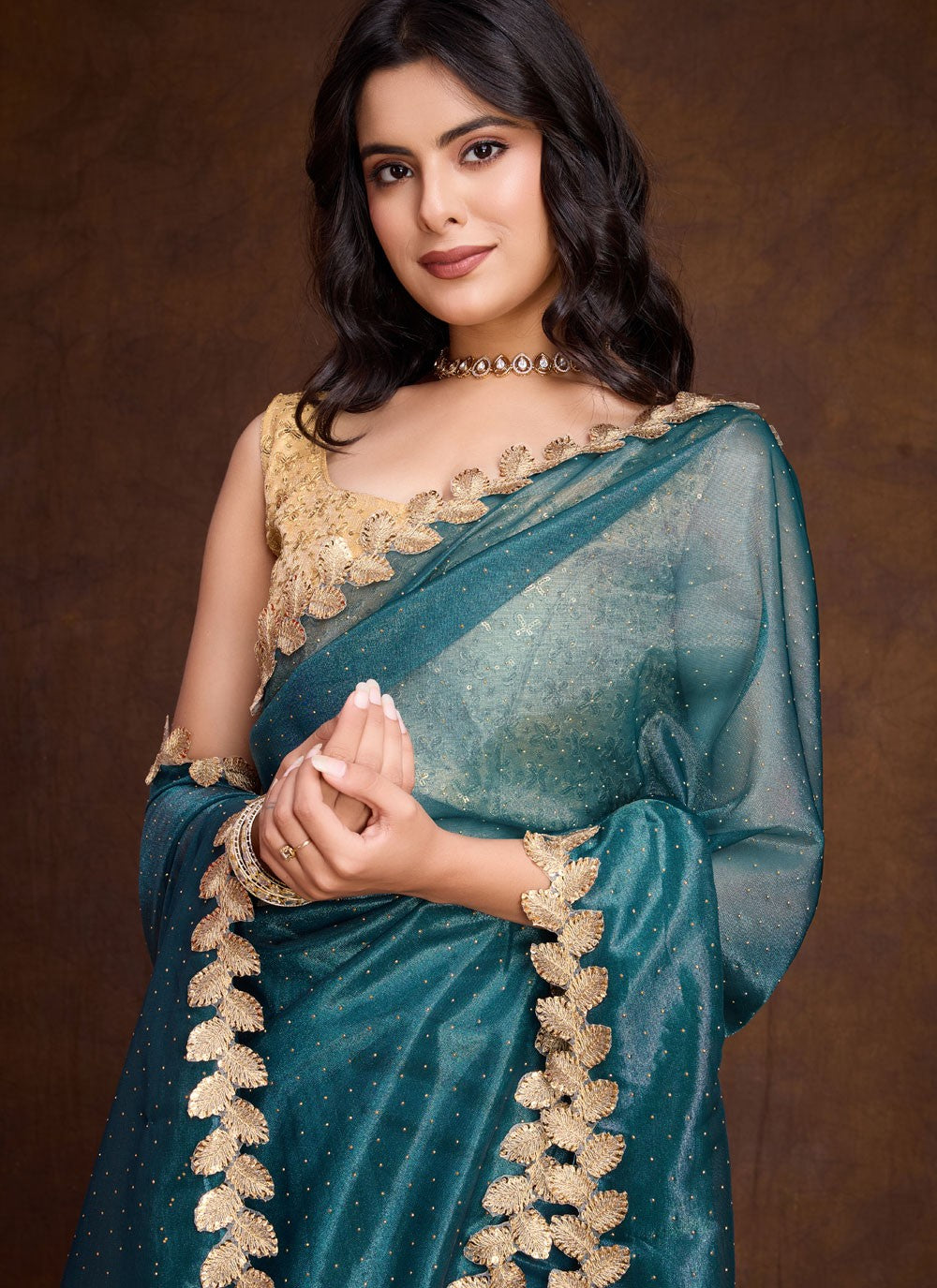 Classic Border Work Silk Saree - S8363