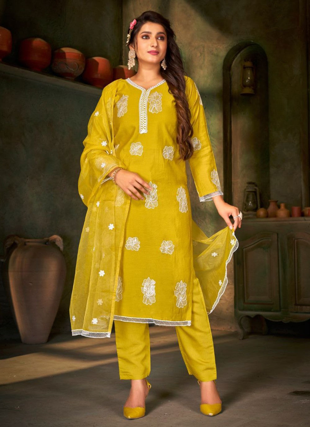 Silk Salwar Suit - T1248