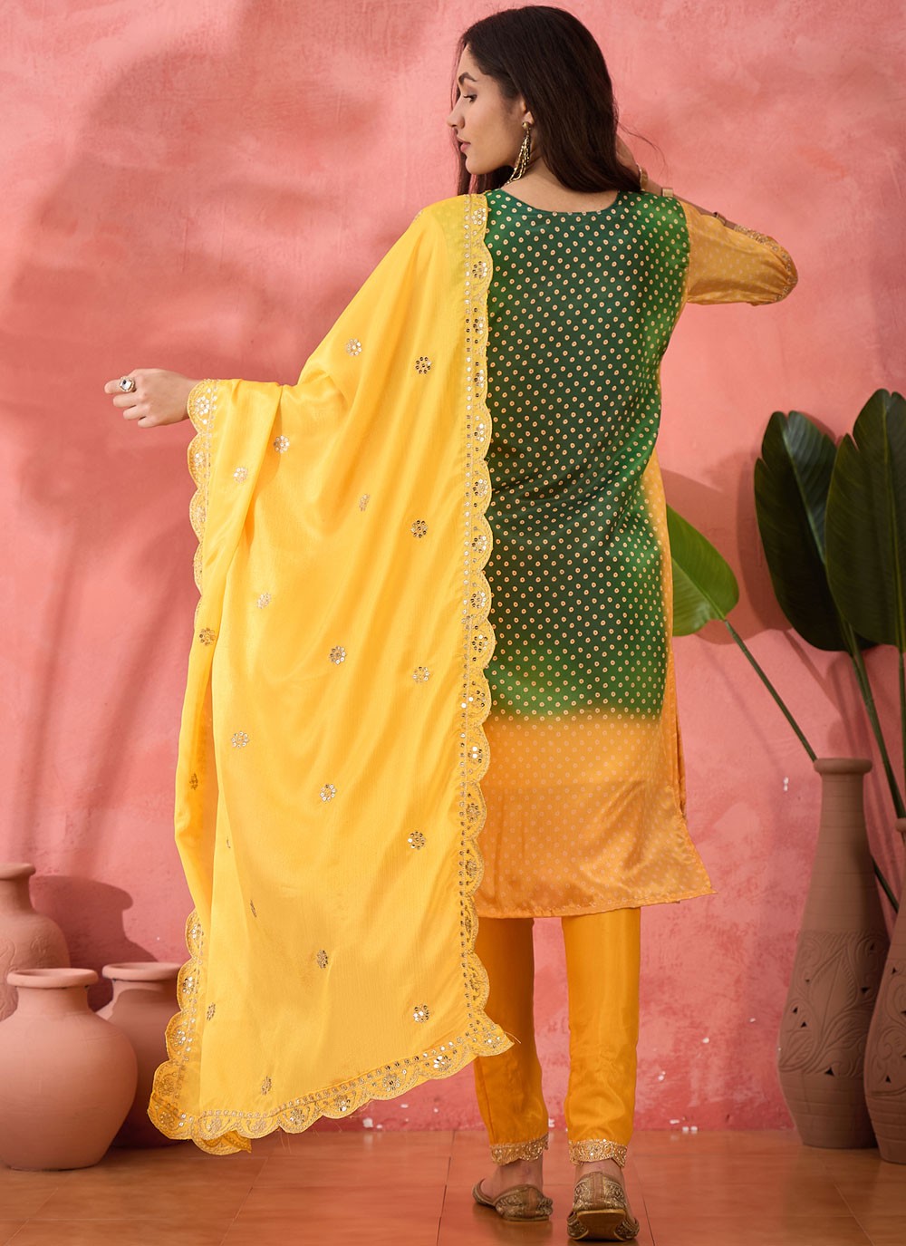 Archive Embroidered, Sequins, Zari 316809 Green T6836