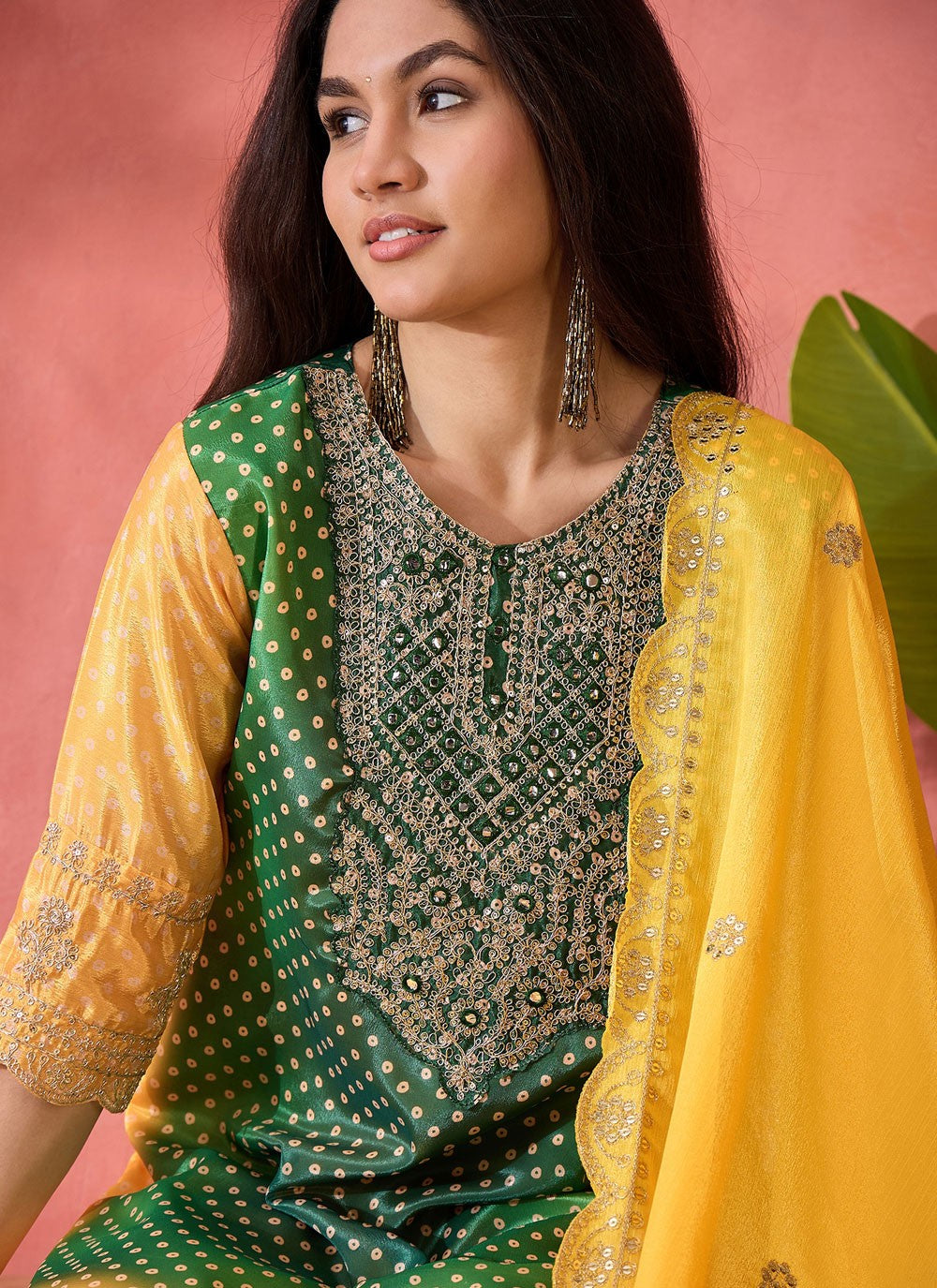 Archive Embroidered, Sequins, Zari 316809 Green T6836