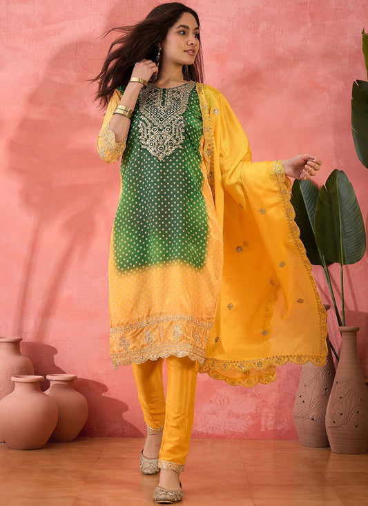 Archive Embroidered, Sequins, Zari 316809 Green T6836