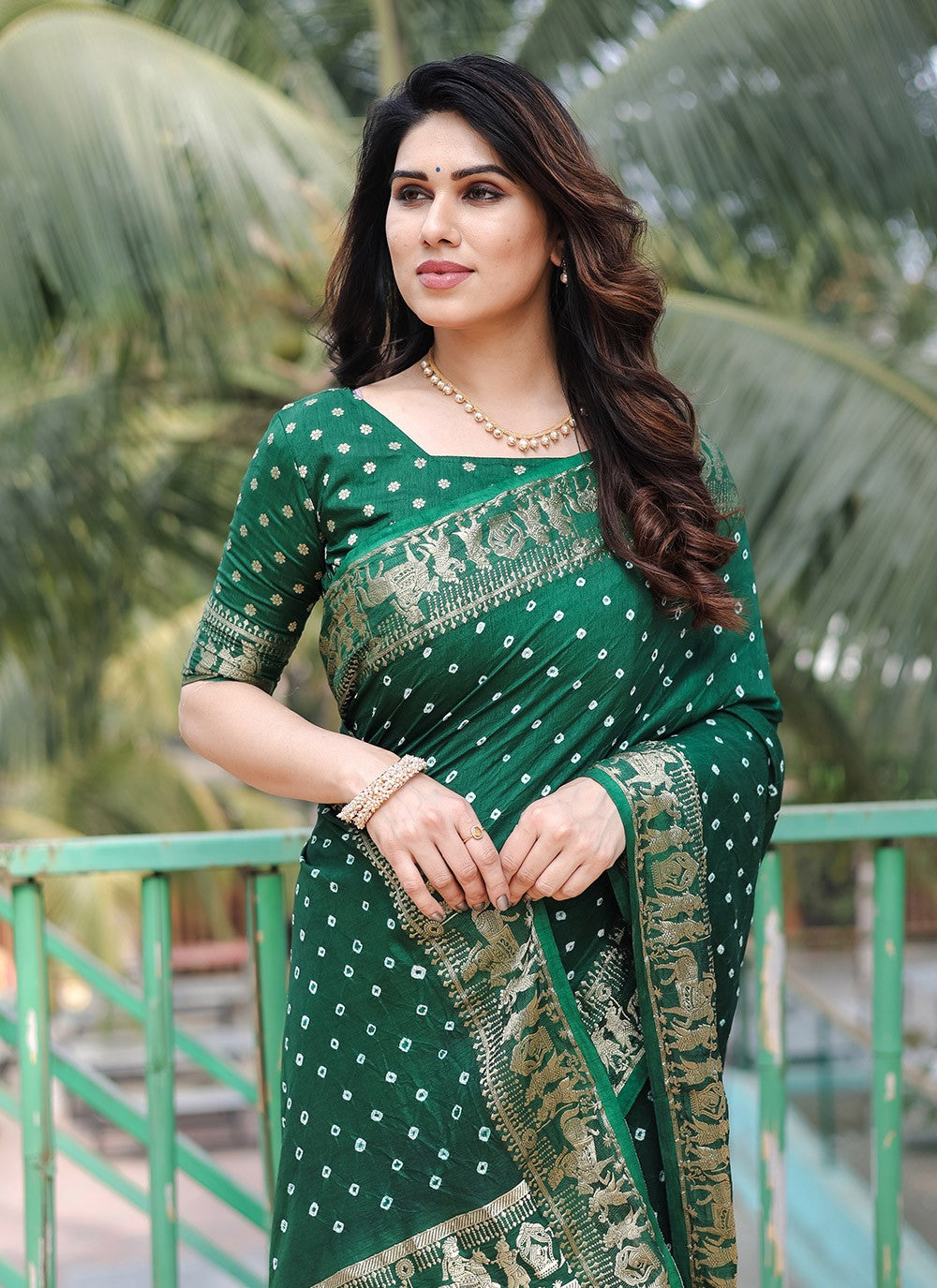 Classic Border Work Silk Saree - S9034