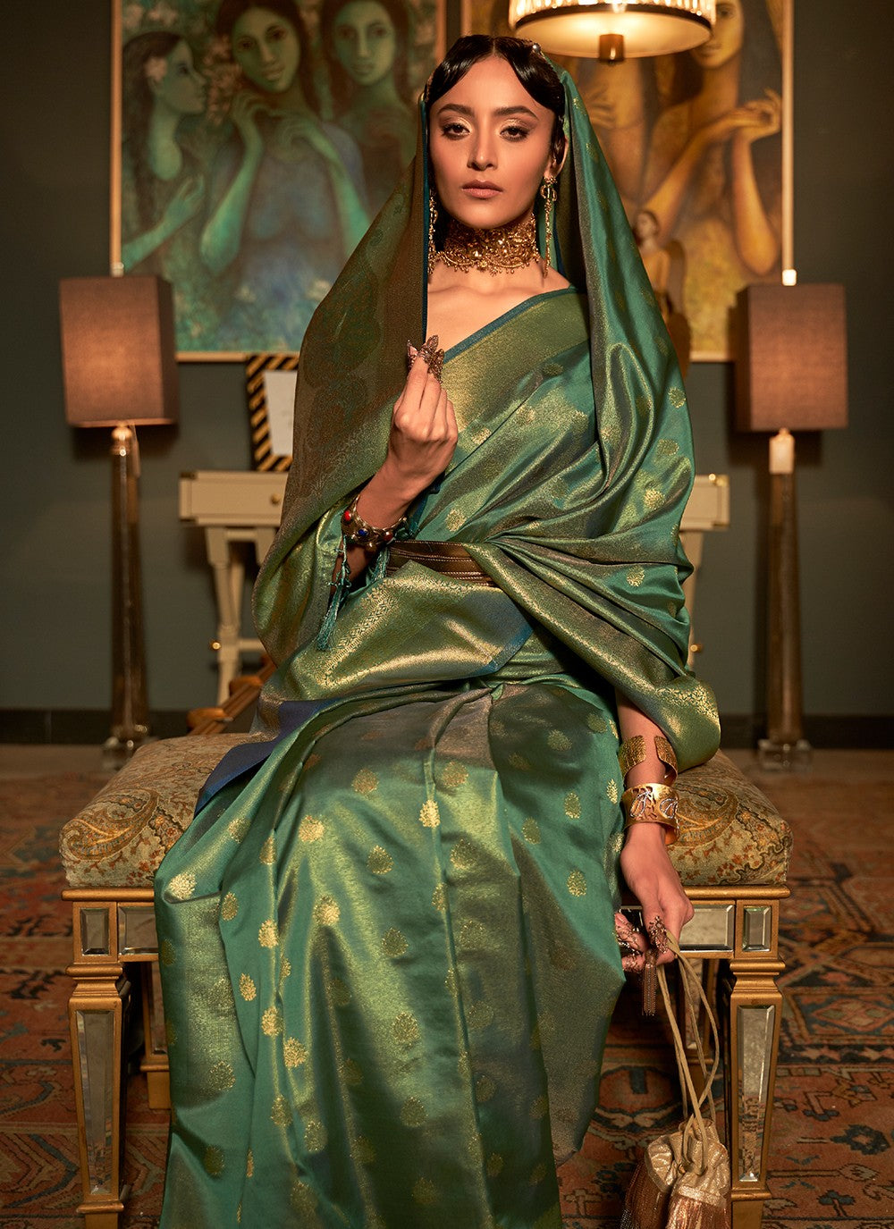 Trendy Weaving Zari Silk Saree - S3328
