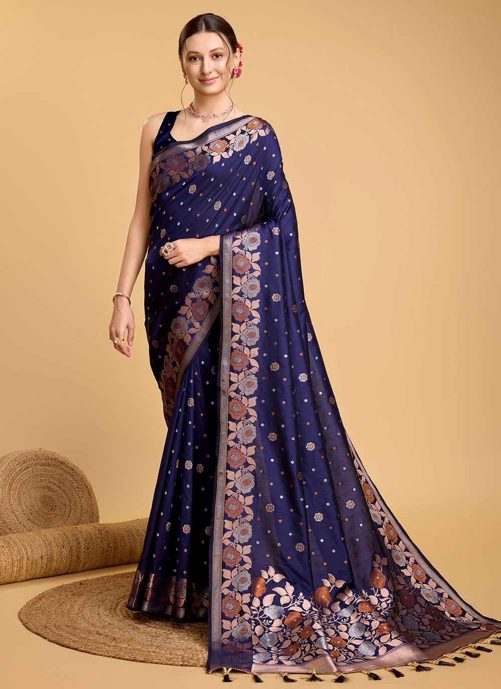 Classic Jacquard Work Silk Saree - S5657