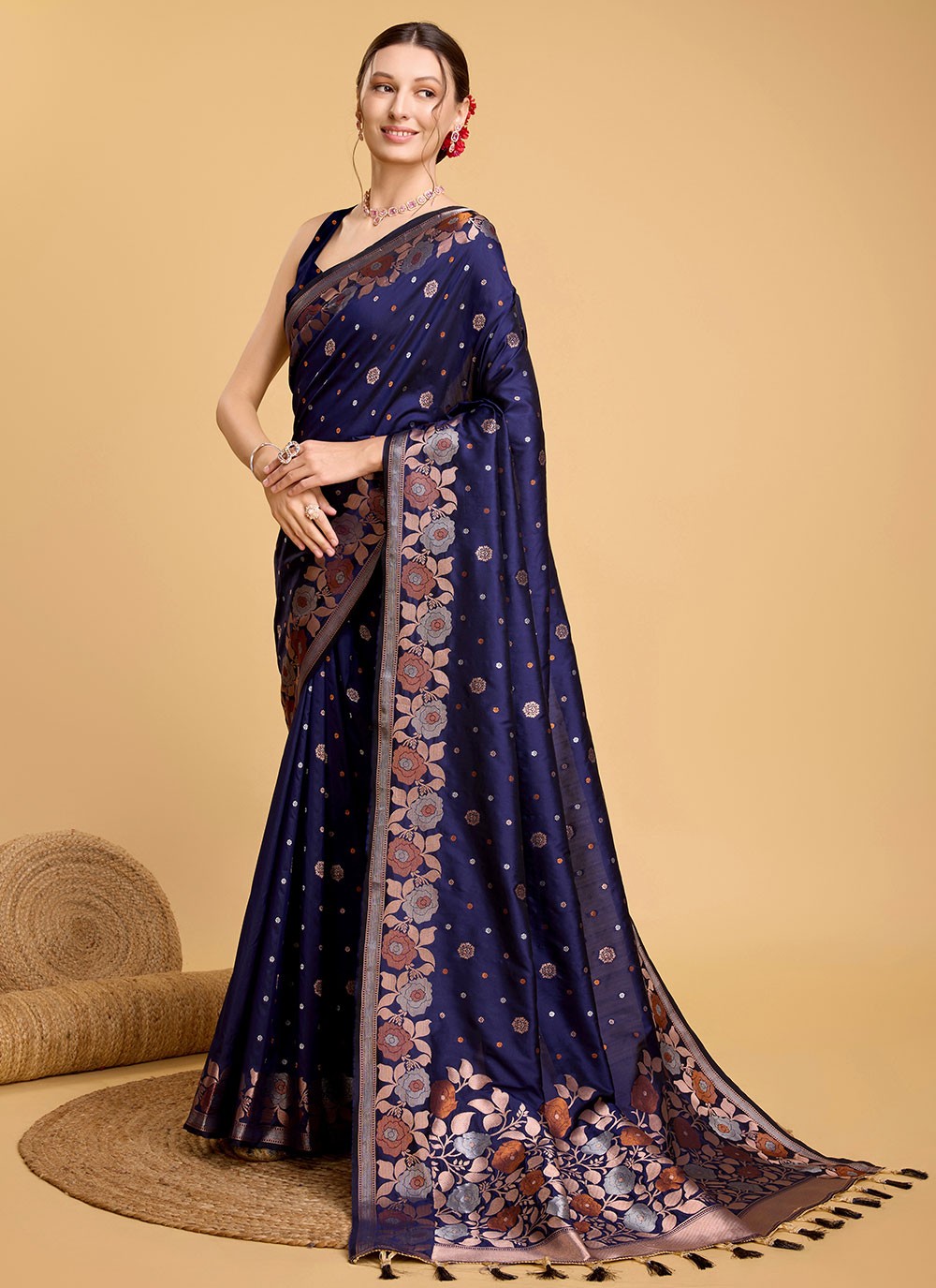 Classic Jacquard Work Silk Saree - S5657