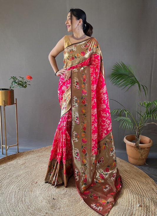 Traditional Printed Silk Saree - S5925